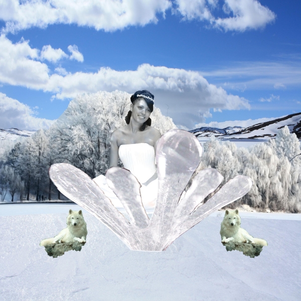 Creation of ice queen: Step 7
